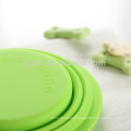 outdoor and home use collapsible silicone pet bowl